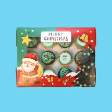 Christmas 12 Hole Cupcake Box