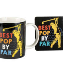 Best Dad By Par Mug N Coaster