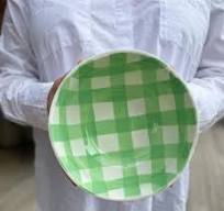 Noss Small Green Gingham Bowl