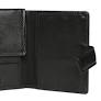 Modapelle RFID Protected Passport Wallet Soft Cow Leather Black