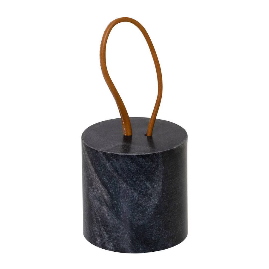 Enora Door Stop 13x13cm Grey Marble