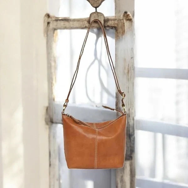 Cosgrove And Co Genuine Leather Lulu Camel Jeans bag