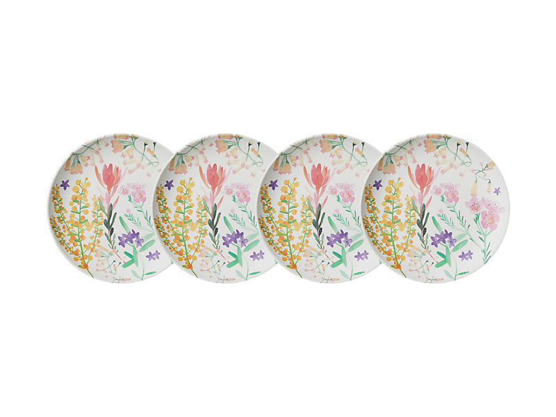 MW Wildflowers Bamboo Plate 25.5cm Set of 4