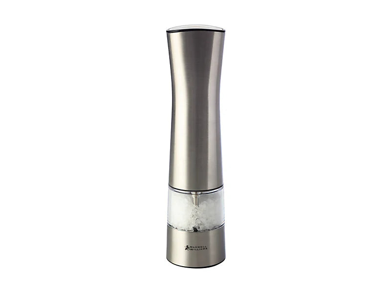 Maxwell and Williams Cosmopolitan Electric Salt and Pepper Mill 21cm Stainless Steel