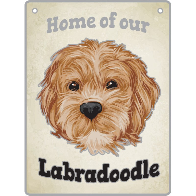 Artique Plaque Home of our Labradoodle