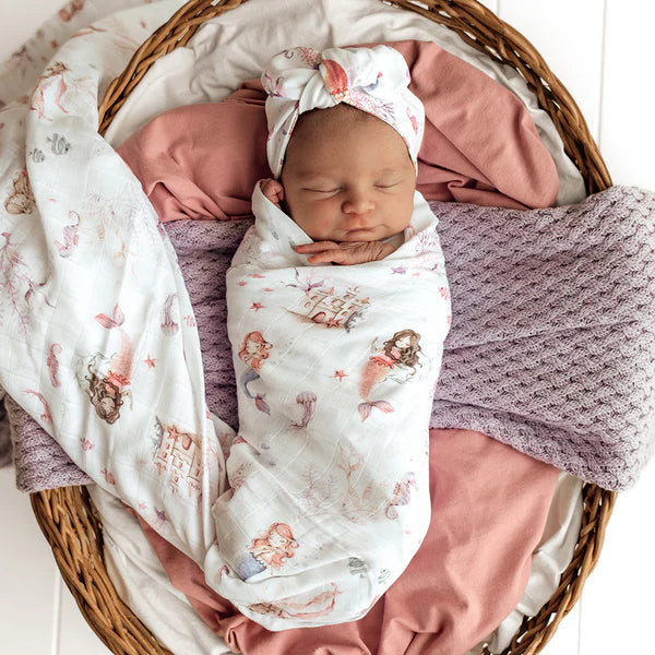 Snuggle Hunny Mermaid Organic Muslin Wrap
