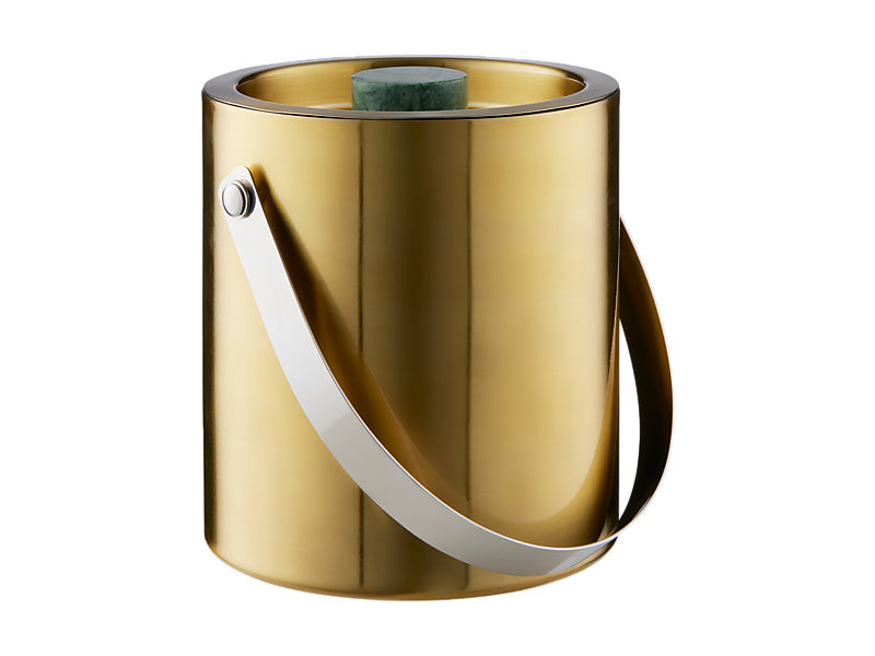 MW Cocktail &amp; Co Ice Bucket 1.5L GoldGreen Marble