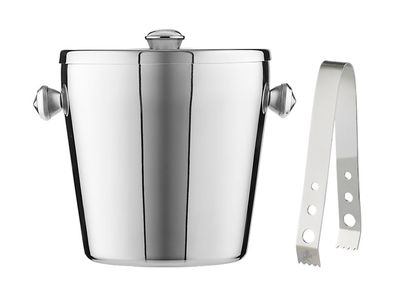 MW Cocktail &amp; Co Ice Bucket 1.2L WLid &amp; Tongs SS GB