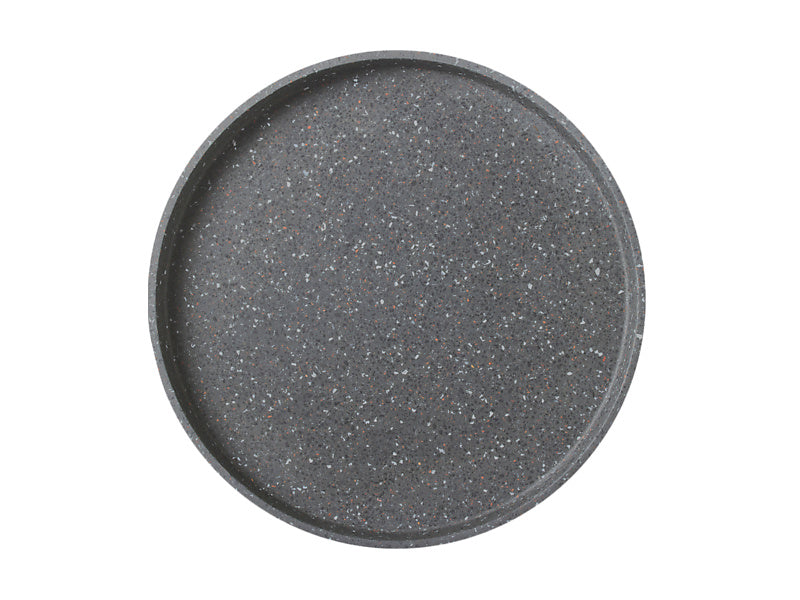 MW Livvi Terrazzo Round Serving Tray 26cm Charcoal