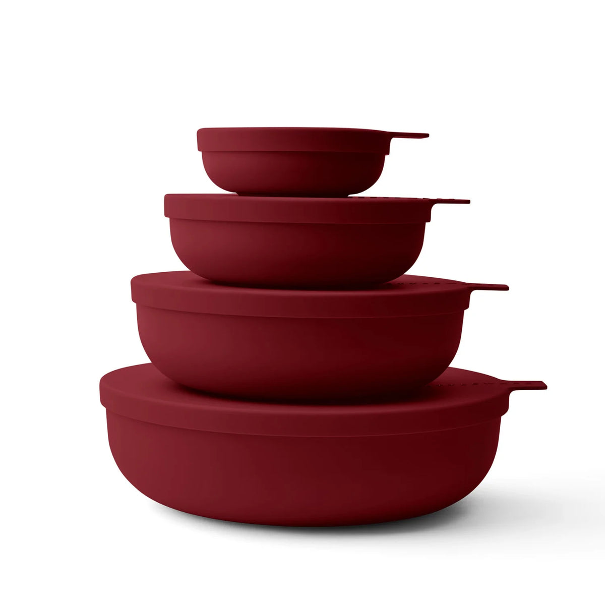 Styleware Nesting Bowl 4 Piece Merlot