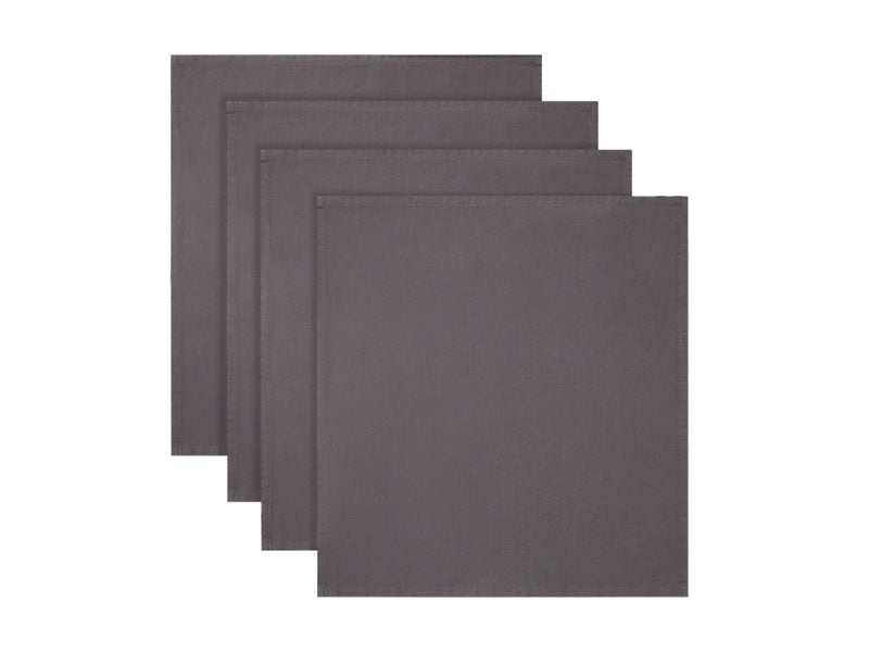 MW Cotton Classic Napkin Set 4 Charcoal