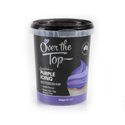 Over The Top Purple Icing Buttercream Vanilla Flavour 425G