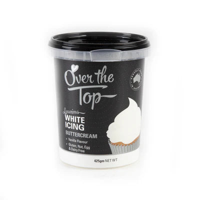 Over The Top White Icing Buttercream Vanilla Flavour 425G