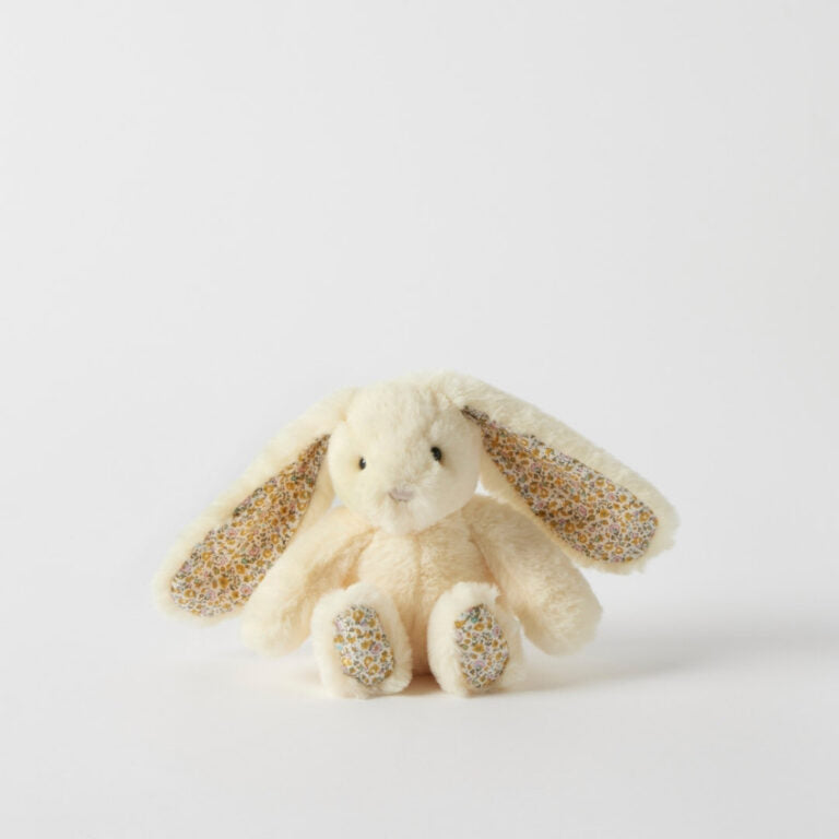 Jiggle And Giggle Floral Lemon Bunny rattle