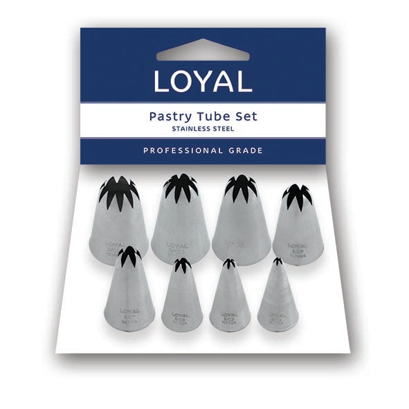 Loyal Closed star Pastry Tube SS Set 8