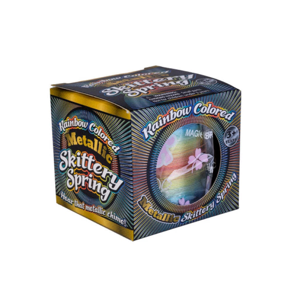 Rainbow Coloured Metallic Slinky