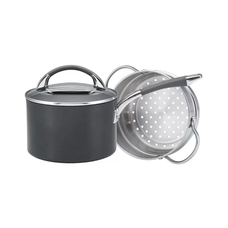 Anolon Endurance 18cm  2.8Lt Covered Saucepan and Steamer