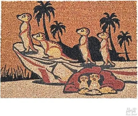 Door Mat Meerkat 40x55cm Coir