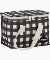 Kollab Lunch Bag Black Check