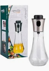 Glass Oil Sprayer Appetito Black Pump Lid