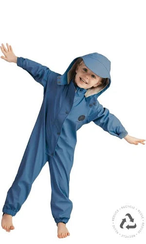 Grubbybubs Puddle Suit Navy 2 - 4Years