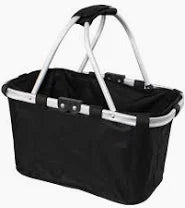 Karlstert 2 Handle Carry Basket Black