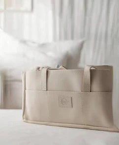 Nappy Caddy vegan Leather soft sand Large Beige