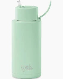 Frank Green Bottle 1L Flip Straw Lid Mint