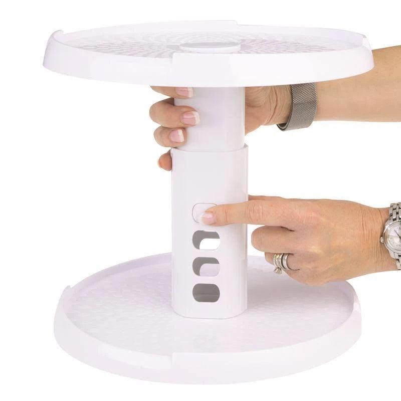 2 Tier Turntable With Adjustable Height