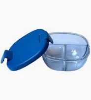 Yumbox 3 Compartment Snack Bowl Blue