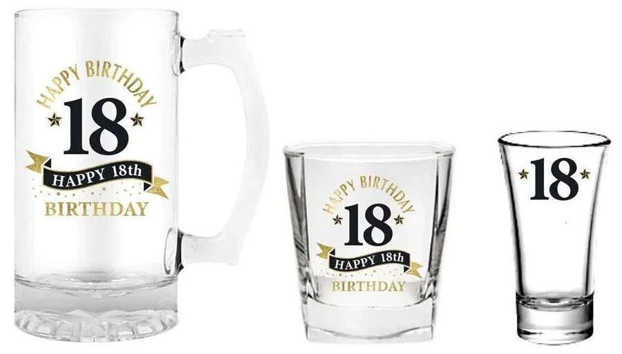 18th Stein Whisky and Shot Glass Set