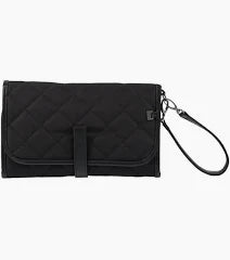 OIOI Luxury Changing Mat Clutch With Storage Pocket Black