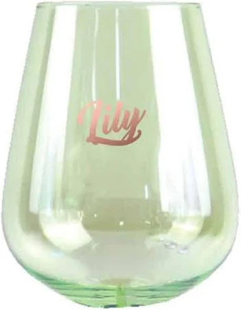 Stemless glass Lily
