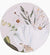 Palm Cove Marble Ceramic Coaster