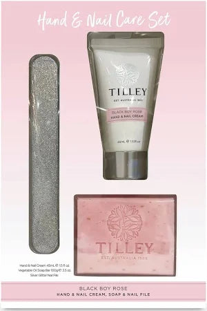Tilley Hand And Nail Care set Black Boy Rose