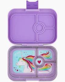 Bento Yumbok Snack Box 3 Compartment Lavander Purple Unicorn