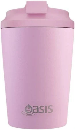 Oasis Ceramic Lined SS Double Walled Insulated Coffee Cup 360ml Blush