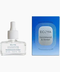 Ecoya Sandalwood And Amber Plug In Diffuser Fragrance Flask