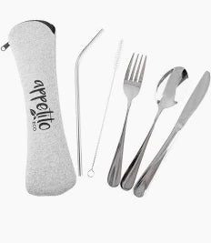 Appetito Travellers Stainless Steel 5Pce Cutlery Set