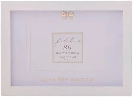 Fabulous 80 Happy Birthday Frame
