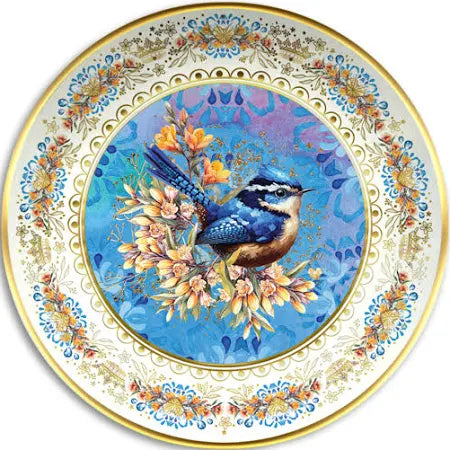 Lisa Pollock Ceramic Trinket Dish Royal Wrens