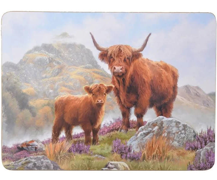 Gibson Higland Cow Placemat Set of 4
