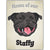 Artique Plaque Home of our Staffy