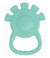 Silicone Hand Rattle Aqua